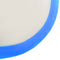 vidaXL - Gymnastiekmat - met - pomp - opblaasbaar - 200x200x10 - cm - PVC - blauw