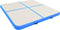 vidaXL - Gymnastiekmat - met - pomp - opblaasbaar - 200x200x10 - cm - PVC - blauw