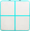 vidaXL - Gymnastiekmat - met - pomp - opblaasbaar - 200x200x15 - cm - PVC - groen