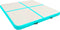 vidaXL - Gymnastiekmat - met - pomp - opblaasbaar - 200x200x15 - cm - PVC - groen