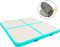 vidaXL - Gymnastiekmat - met - pomp - opblaasbaar - 200x200x20 - cm - PVC - groen