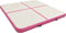 vidaXL - Gymnastiekmat - met - pomp - opblaasbaar - 200x200x20 - cm - PVC - roze