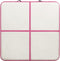 vidaXL - Gymnastiekmat - met - pomp - opblaasbaar - 200x200x20 - cm - PVC - roze