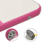 vidaXL - Gymnastiekmat - met - pomp - opblaasbaar - 200x200x20 - cm - PVC - roze