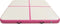 vidaXL - Gymnastiekmat - met - pomp - opblaasbaar - 200x200x20 - cm - PVC - roze
