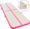 vidaXL - Gymnastiekmat - met - pomp - opblaasbaar - 300x100x10 - cm - PVC - roze