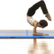 vidaXL - Gymnastiekmat - met - pomp - opblaasbaar - 300x100x10 - cm - PVC - blauw