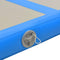 vidaXL - Gymnastiekmat - met - pomp - opblaasbaar - 300x100x10 - cm - PVC - blauw