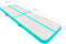 vidaXL - Gymnastiekmat - met - pomp - opblaasbaar - 300x100x15 - cm - PVC - groen