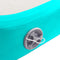 vidaXL - Gymnastiekmat - met - pomp - opblaasbaar - 300x100x15 - cm - PVC - groen