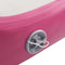 vidaXL - Gymnastiekmat - met - pomp - opblaasbaar - 300x100x15 - cm - PVC - roze