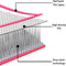 vidaXL - Gymnastiekmat - met - pomp - opblaasbaar - 300x100x20 - cm - PVC - roze