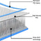 vidaXL - Gymnastiekmat - met - pomp - opblaasbaar - 400x100x10 - cm - PVC - blauw