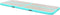 vidaXL - Gymnastiekmat - met - pomp - opblaasbaar - 400x100x10 - cm - PVC - groen