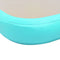 vidaXL - Gymnastiekmat - met - pomp - opblaasbaar - 400x100x10 - cm - PVC - groen