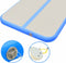 vidaXL - Gymnastiekmat - met - pomp - opblaasbaar - 400x100x10 - cm - PVC - blauw