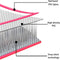 vidaXL - Gymnastiekmat - met - pomp - opblaasbaar - 400x100x15 - cm - PVC - roze