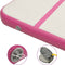 vidaXL - Gymnastiekmat - met - pomp - opblaasbaar - 400x100x15 - cm - PVC - roze