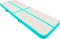 vidaXL - Gymnastiekmat - met - pomp - opblaasbaar - 400x100x20 - cm - PVC - groen