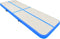 vidaXL - Gymnastiekmat - met - pomp - opblaasbaar - 400x100x20 - cm - PVC - blauw