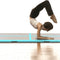 vidaXL - Gymnastiekmat - met - pomp - opblaasbaar - 500x100x10 - cm - PVC - groen