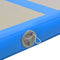 vidaXL - Gymnastiekmat - met - pomp - opblaasbaar - 500x100x10 - cm - PVC - blauw