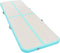vidaXL - Gymnastiekmat - met - pomp - opblaasbaar - 500x100x10 - cm - PVC - groen