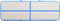 vidaXL - Gymnastiekmat - met - pomp - opblaasbaar - 500x100x20 - cm - PVC - blauw
