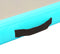 vidaXL - Gymnastiekmat - met - pomp - opblaasbaar - 600x100x10 - cm - PVC - groen