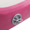 vidaXL - Gymnastiekmat - met - pomp - opblaasbaar - 600x100x20 - cm - PVC - roze