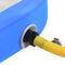 vidaXL - Gymnastiekmat - met - pomp - opblaasbaar - 60x100x10 - cm - PVC - blauw