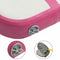 vidaXL - Gymnastiekmat - met - pomp - opblaasbaar - 60x100x10 - cm - PVC - roze