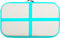 vidaXL - Gymnastiekmat - met - pomp - opblaasbaar - 60x100x10 - cm - PVC - groen