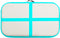 vidaXL - Gymnastiekmat - met - pomp - opblaasbaar - 60x100x15 - cm - PVC - groen