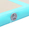 vidaXL - Gymnastiekmat - met - pomp - opblaasbaar - 700x100x10 - cm - PVC - groen