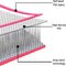 vidaXL - Gymnastiekmat - met - pomp - opblaasbaar - 800x100x10 - cm - PVC - roze