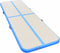 vidaXL - Gymnastiekmat - met - pomp - opblaasbaar - 800x100x10 - cm - PVC - blauw