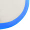 vidaXL - Gymnastiekmat - met - pomp - opblaasbaar - 800x100x15 - cm - PVC - blauw