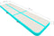 vidaXL - Gymnastiekmat - met - pomp - opblaasbaar - 800x100x15 - cm - PVC - groen