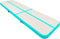 vidaXL - Gymnastiekmat - met - pomp - opblaasbaar - 800x100x20 - cm - PVC - groen