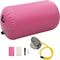 vidaXL - Gymnastiekrol - met - pomp - opblaasbaar - 100x60 - cm - PVC - roze
