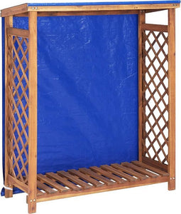 vidaXL - Haardhoutopslag - 105x38x115 - cm - massief - acaciahout