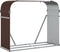 vidaXL - Haardhoutopslag - 120x45x100 - cm - gegalvaniseerd - staal - bruin