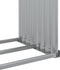 vidaXL - Haardhoutopslag - 120x45x100 - cm - gegalvaniseerd - staal - zilverkleur