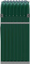 vidaXL - Haardhoutopslag - 120x45x100 - cm - gegalvaniseerd - staal - groen