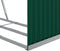 vidaXL - Haardhoutopslag - 120x45x100 - cm - gegalvaniseerd - staal - groen