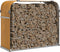 vidaXL - Haardhoutopslag - 120x45x100 - cm - gegalvaniseerd - staal - lichtbruin
