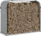 vidaXL - Haardhoutopslag - 120x45x100 - cm - gegalvaniseerd - staal - lichtgrijs