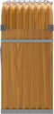 vidaXL - Haardhoutopslag - 120x45x100 - cm - gegalvaniseerd - staal - lichtbruin