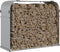 vidaXL - Haardhoutopslag - 120x45x100 - cm - gegalvaniseerd - staal - zilverkleur